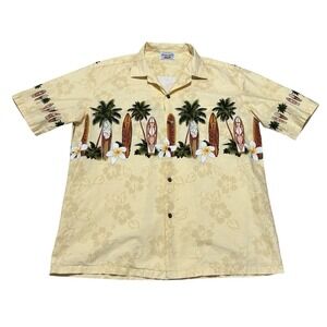 Vintage Pacific Legend Hawaiian Shirt Made in Hawaii USA Floral Surf Sz XL 25x31
